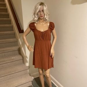 Short Ruffled Sleeved Dress